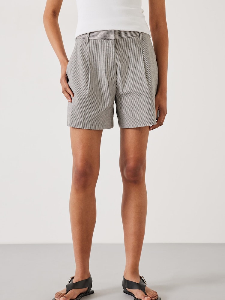 Hush Grey Shona Striped Shorts - Image 2 of 5