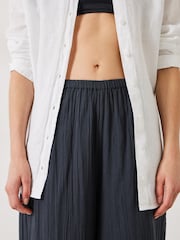 Hush Black Elodie Beach 100% Cotton Trousers - Image 3 of 5
