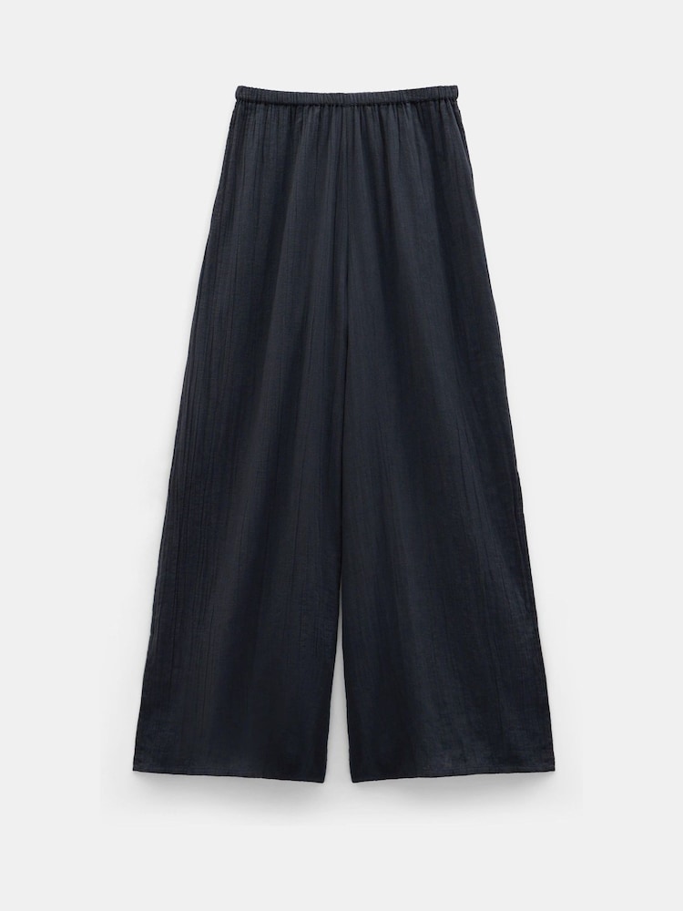 Hush Black Elodie Beach 100% Cotton Trousers - Image 5 of 5