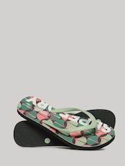 Superdry Orange Logo Vegan Flip Flops - Image 1 of 4