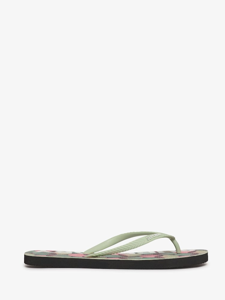 Superdry Orange Logo Vegan Flip Flops - Image 2 of 4