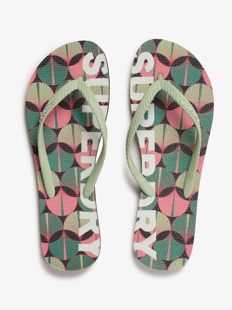 Superdry Orange Logo Vegan Flip Flops - Image 4 of 4