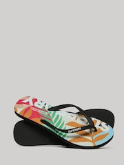 Superdry Pink Logo Vegan Flip Flops - Image 1 of 3