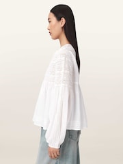 AllSaints White Neneh Top - Image 3 of 6