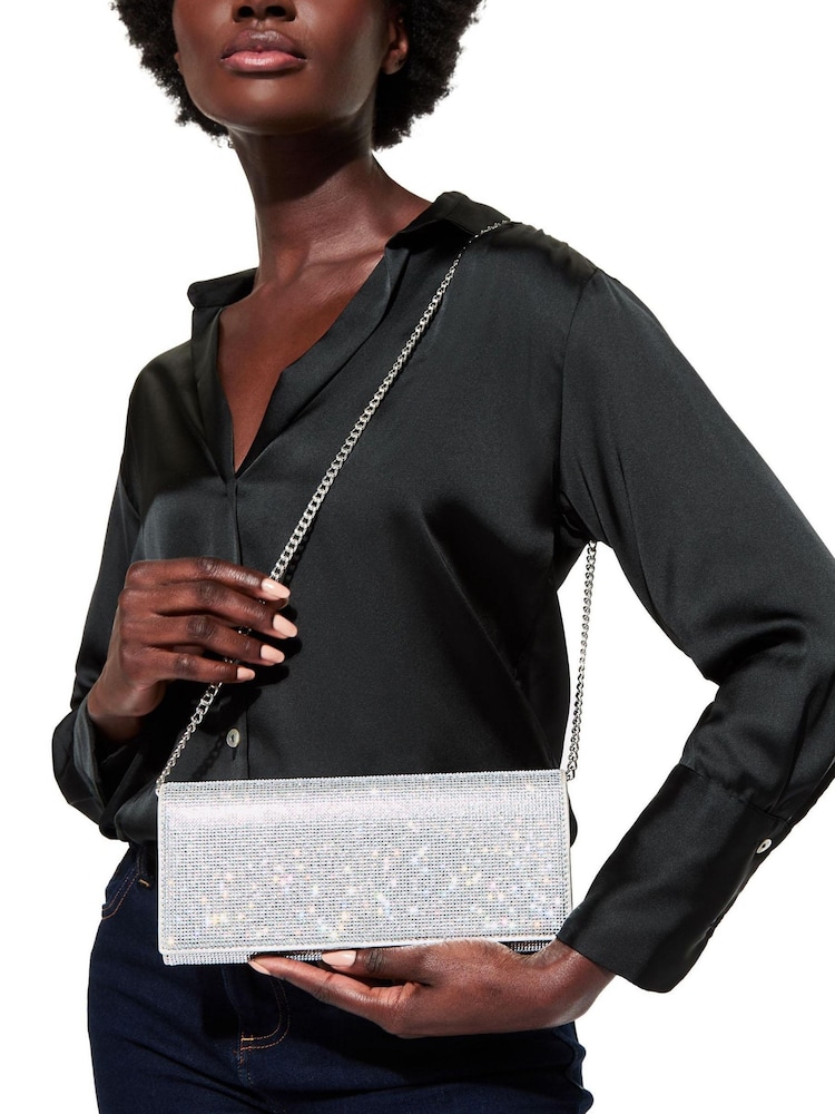 KG Kurt Geiger Silver Baily Bag - Image 5 of 5 KG Kurt Geiger Silver Baily Bag - Image 5 of 5