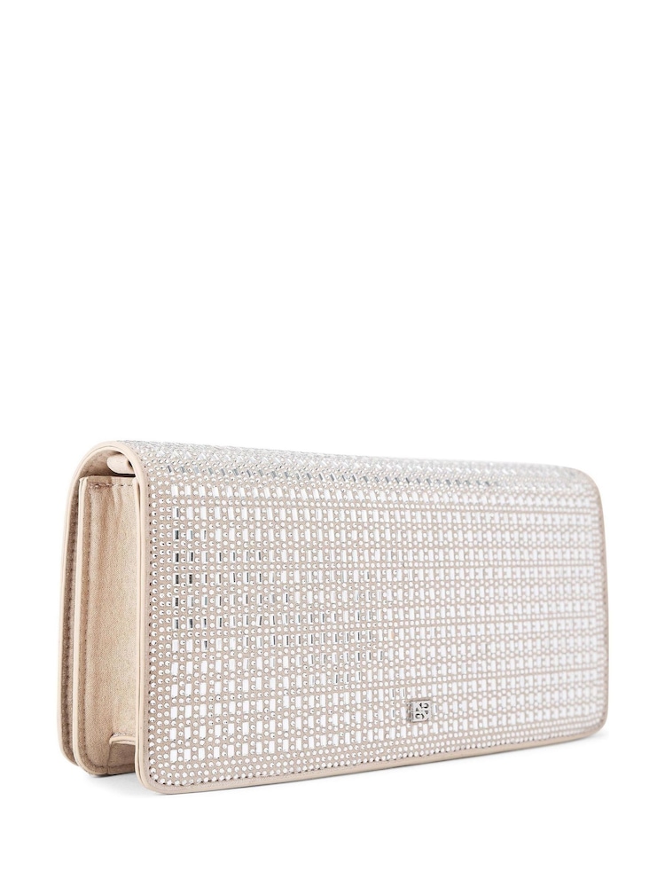 KG Kurt Geiger Pink Fleur Clutch Bag - Image 1 of 5