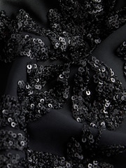 Black Sequin Embellished Sheer Shirt - Image 8 of 8