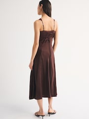 Maro - Abercrombie & Fitch Button Through Midi Slip Dress - Imaginea 6 din 9