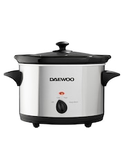 Daewoo Silver 3.5L Stainless Slow Cooker - Image 2 of 3