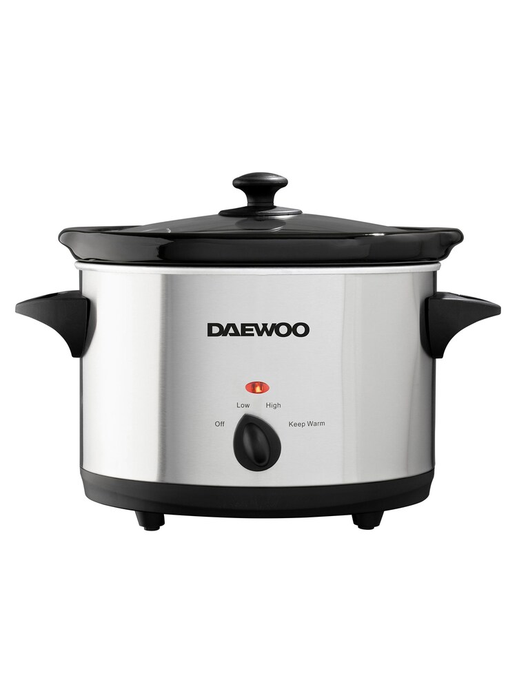 Daewoo Silver 3.5L Stainless Slow Cooker - Image 2 of 3