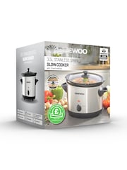 Daewoo Silver 3.5L Stainless Slow Cooker - Image 3 of 3