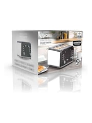 Daewoo Black Kensington 4 Slice Toaster - Image 4 of 4