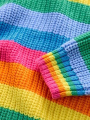 Little Bird by Jools Oliver Multi Colourful Knitted 100% Cotton Jumper - Image 6 of 6