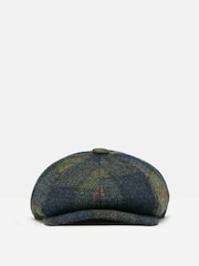 Joules Harrogate Green/Blue Baker Boy Hat - Image 4 of 8