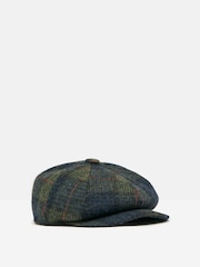 Joules Harrogate Green/Blue Baker Boy Hat - Image 7 of 8