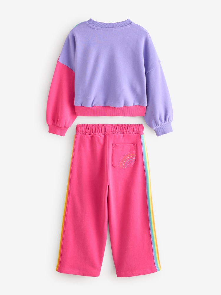 Little Bird by Jools Oliver Rainbow Sweatshirt and Joggers Set - Bild 2 von 7 Little Bird by Jools Oliver Rainbow Sweatshirt and Joggers Set - Bild 2 von 7