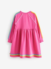 Little Bird by Jools Oliver Pink Sweat 100% Cotton Dress - Image 2 of 8