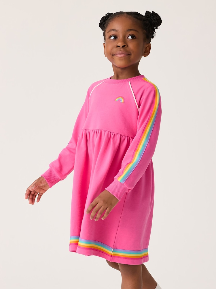 Roze - Little Bird by Jools Oliver sweatjurk van 100% katoen - Image 6 of 8