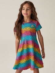Little Bird by Jools Oliver Multi Multi Short Sleeve Skater Dress - Image 1 of 7