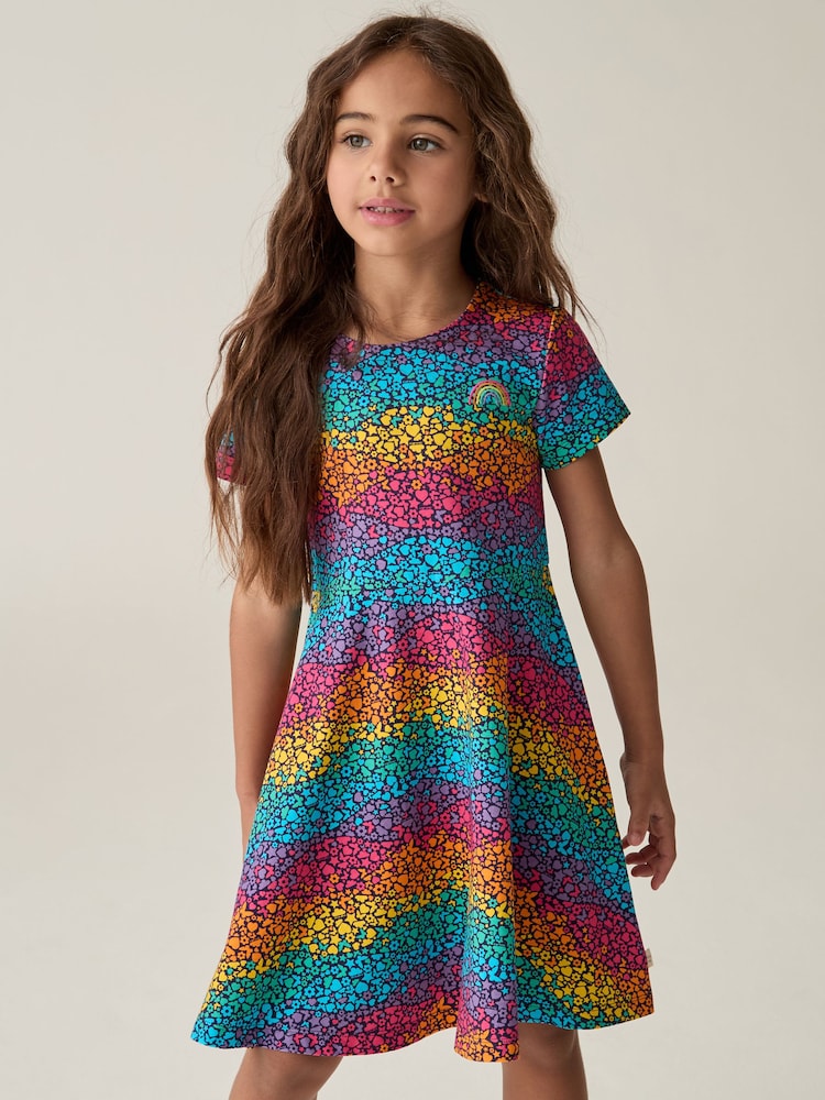 Little Bird by Jools Oliver Multi Multi Short Sleeve Skater Dress - Image 1 of 7