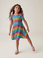 Little Bird by Jools Oliver Multi Multi Short Sleeve Skater Dress - Image 2 of 7