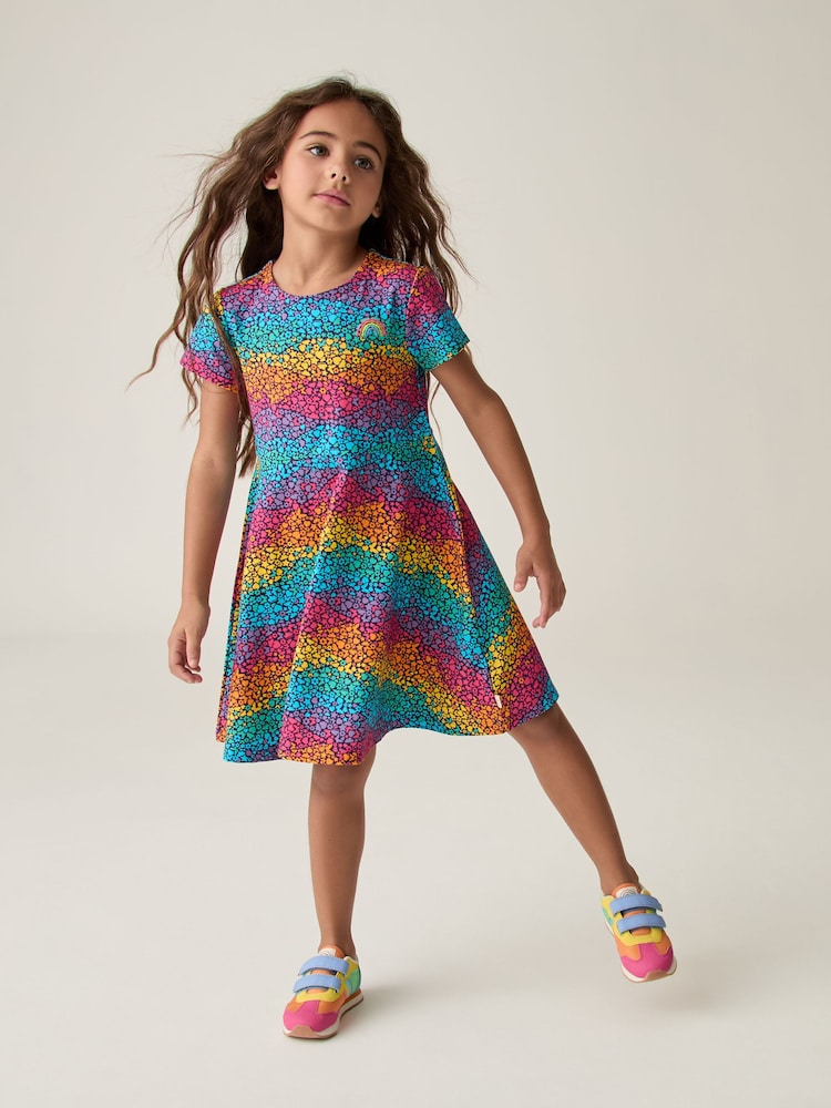 Little Bird by Jools Oliver Multi Multi Short Sleeve Skater Dress - Image 2 of 7