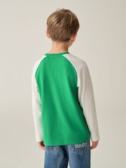 Little Bird by Jools Oliver Green 100% Cotton Long Sleeve Colourful T-Shirt - Image 2 of 7