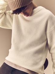 Cream Knitted Jumper (3-16yrs) - Image 3 of 7