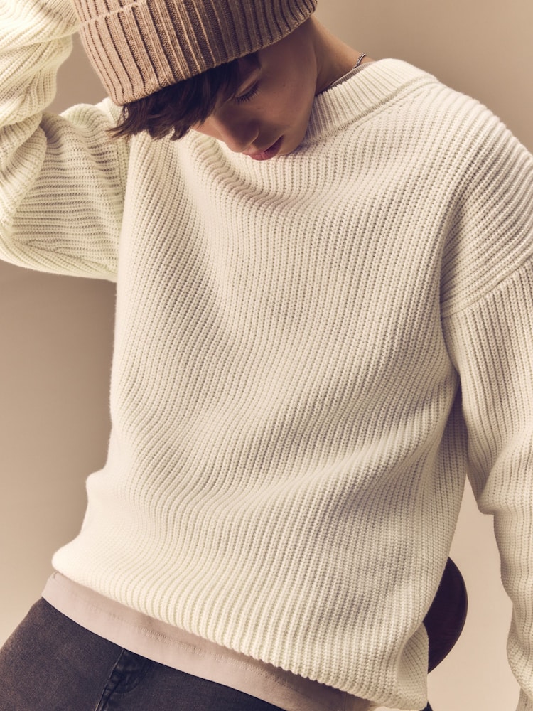 Cream Knitted Jumper (3-16yrs) - Image 3 of 7