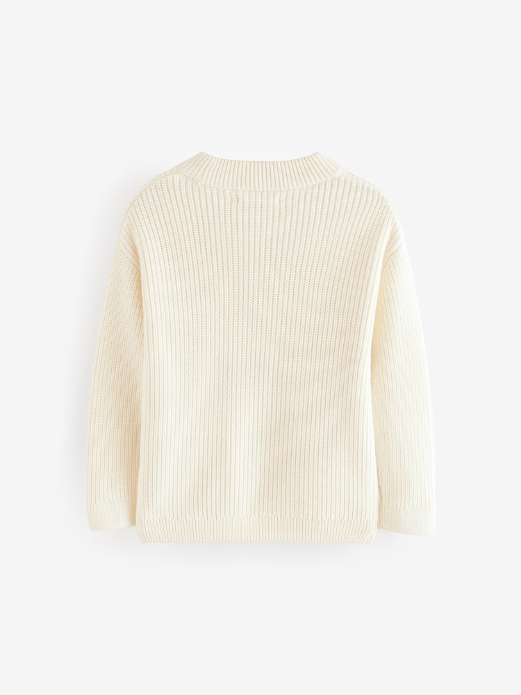 Cream Knitted Jumper (3-16yrs) - Image 5 of 7