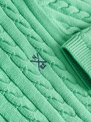 Green Cable Knit Crew Neck Jumper (3-16yrs) - Image 3 of 3