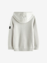 Grey Knitted Zip Through Hoodie (3-16yrs) - Image 2 of 4