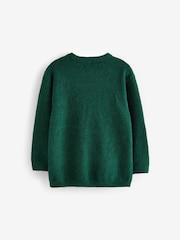 Green Knitted Crew Neck Jumper (3-16yrs) - Image 7 of 9