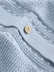 Light Blue 100% Cotton Short Sleeve Knitted Polo Shirt (3-16yrs) - Image 4 of 4