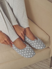 Серый - Тапочки-балетки - Изображение 3 из 9
