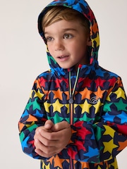 Little Bird by Jools Oliver Multi Rainbow Shower Resistant Trench Jacket - Image 1 of 9
