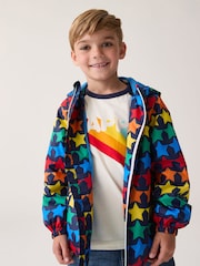 Little Bird by Jools Oliver Multi Rainbow Shower Resistant Trench Jacket - Image 2 of 9