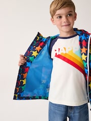 Little Bird by Jools Oliver Multi Rainbow Shower Resistant Trench Jacket - Image 4 of 9