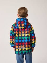 Little Bird by Jools Oliver Multi Rainbow Shower Resistant Trench Jacket - Image 6 of 9