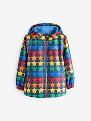 Little Bird by Jools Oliver Multi Rainbow Shower Resistant Trench Jacket - Image 7 of 9