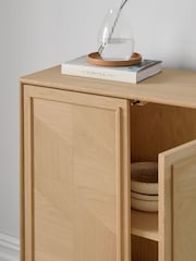 Jasper Conran London White Washed Oak Aden Small Sideboard - Image 3 of 8