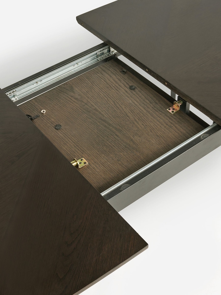 Jasper Conran London Dark Oak Aden 6 to 8 Seater Extending Dining Table - Image 9 of 9 Jasper Conran London Dark Oak Aden 6 to 8 Seater Extending Dining Table - Image 9 of 9