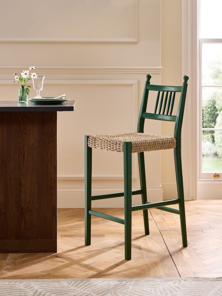 Nina Campbell Green Alder Bar Stool - Image 1 of 8