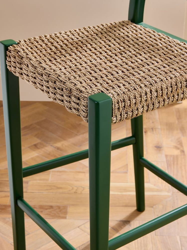Nina Campbell Green Alder Bar Stool - Image 2 of 8