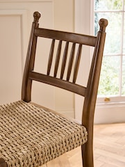 Nina Campbell Dark Wood Effect Alder Bar Stool - Image 3 of 8