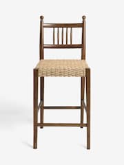 Nina Campbell Dark Wood Effect Alder Bar Stool - Image 4 of 8