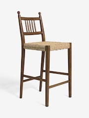 Nina Campbell Dark Wood Effect Alder Bar Stool - Image 5 of 8