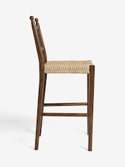 Nina Campbell Dark Wood Effect Alder Bar Stool - Image 6 of 8