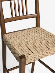 Nina Campbell Dark Wood Effect Alder Bar Stool - Image 8 of 8