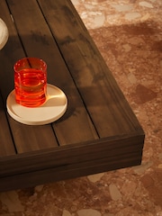 MADE.COM Off White Boucle Avarna Garden Wood Corner Lounge Set - Image 2 of 5